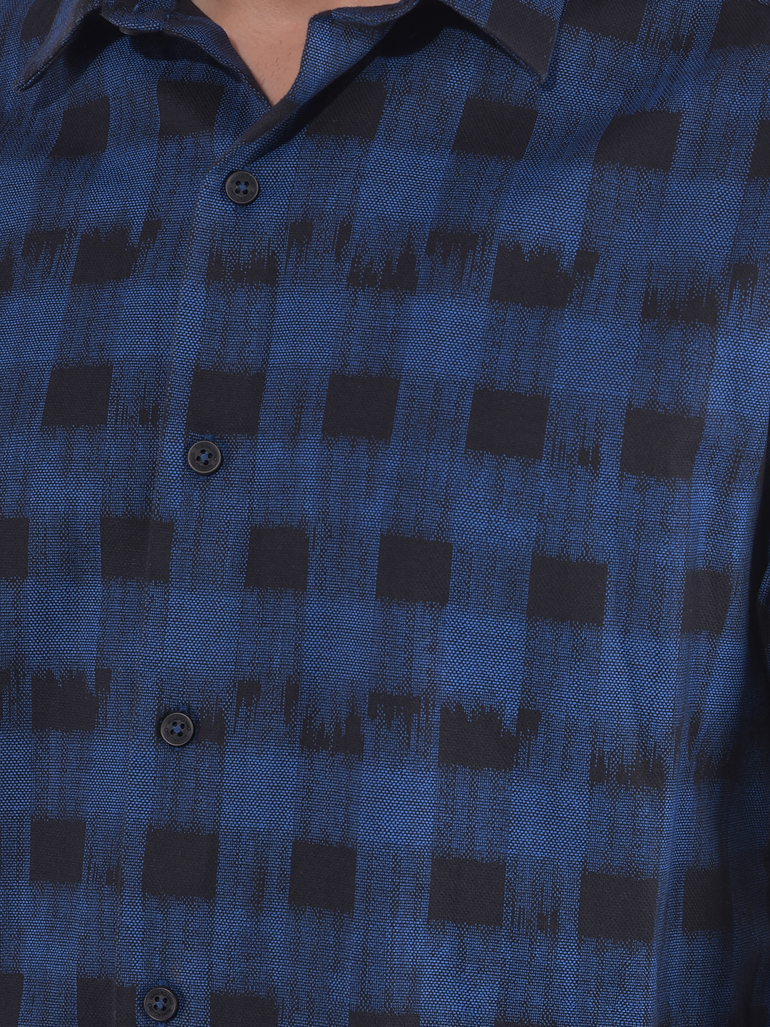 Numero Uno Men Checkered Blue Shirt